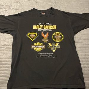 Vintage 1995 Harley Davidson grave tee